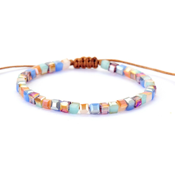 Crystal Stack seed Beads Bracelet