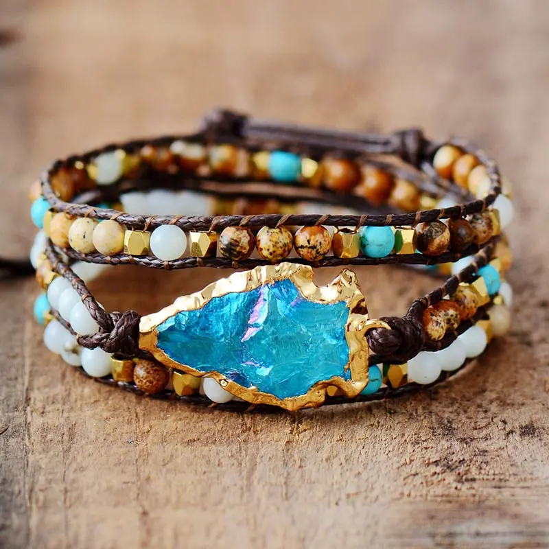 Pure Soul Quartz Arrowhead Wrap Bracelet