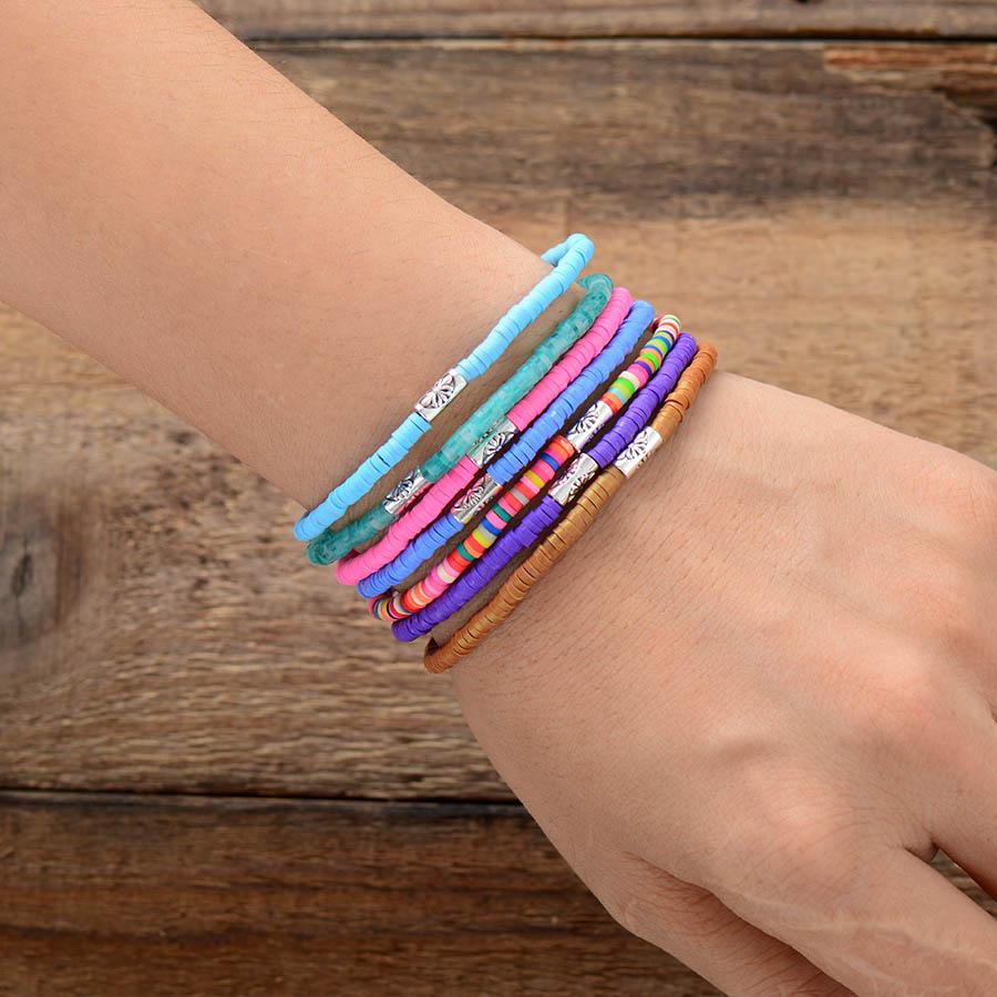 Boho Stacks Colorful seed beads bracelet