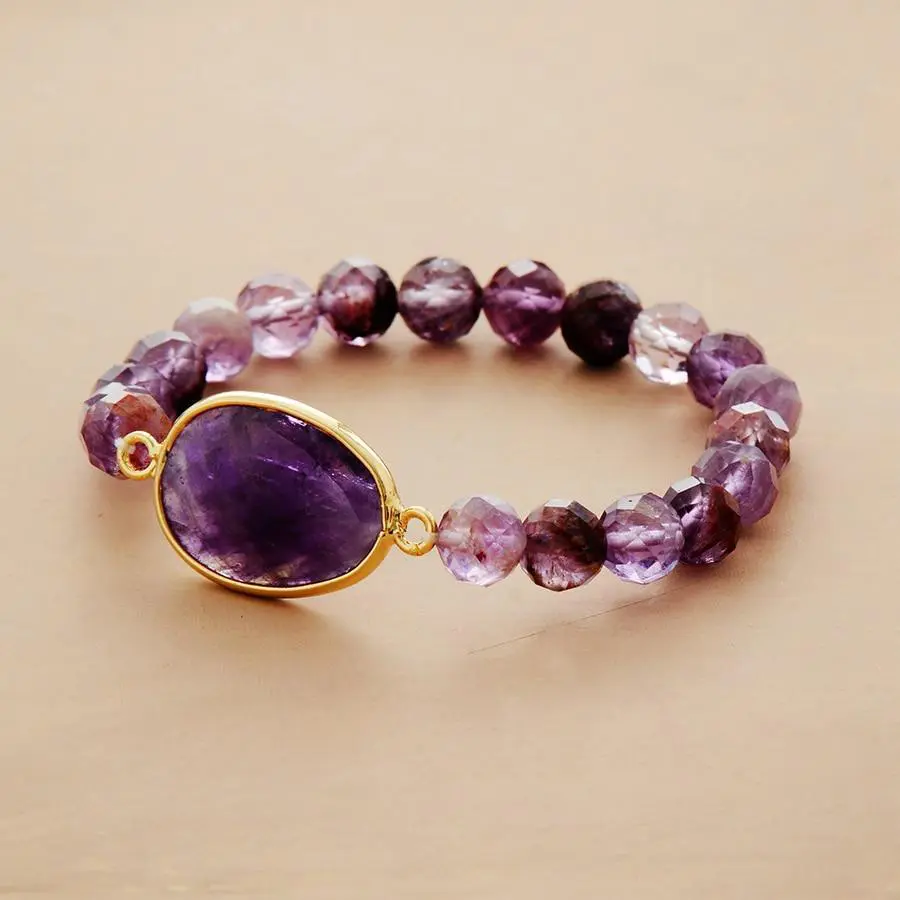 Picasso Amethyst Elastic Bracelet