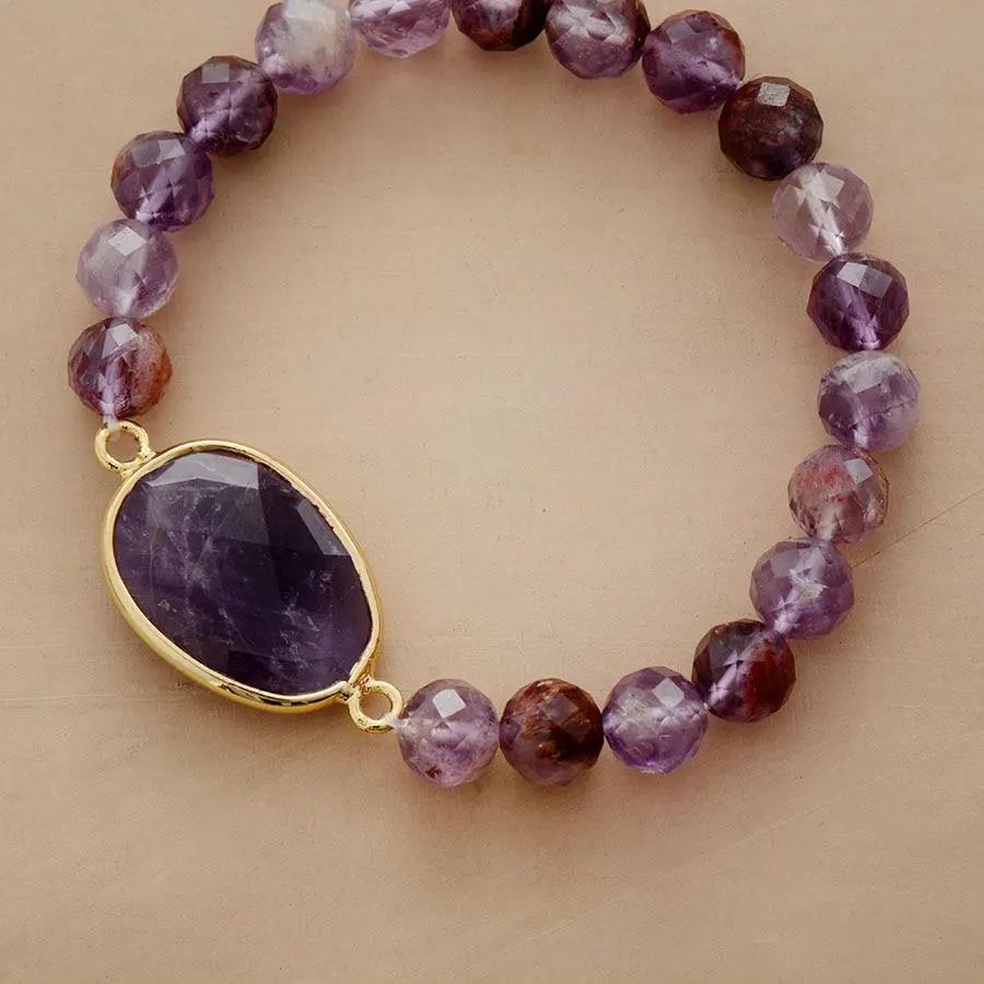 Picasso Amethyst Elastic Bracelet