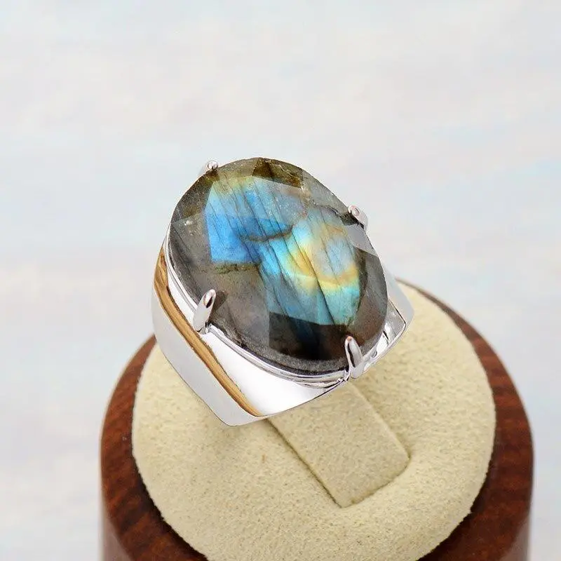 Hand Made Labradorite Ring