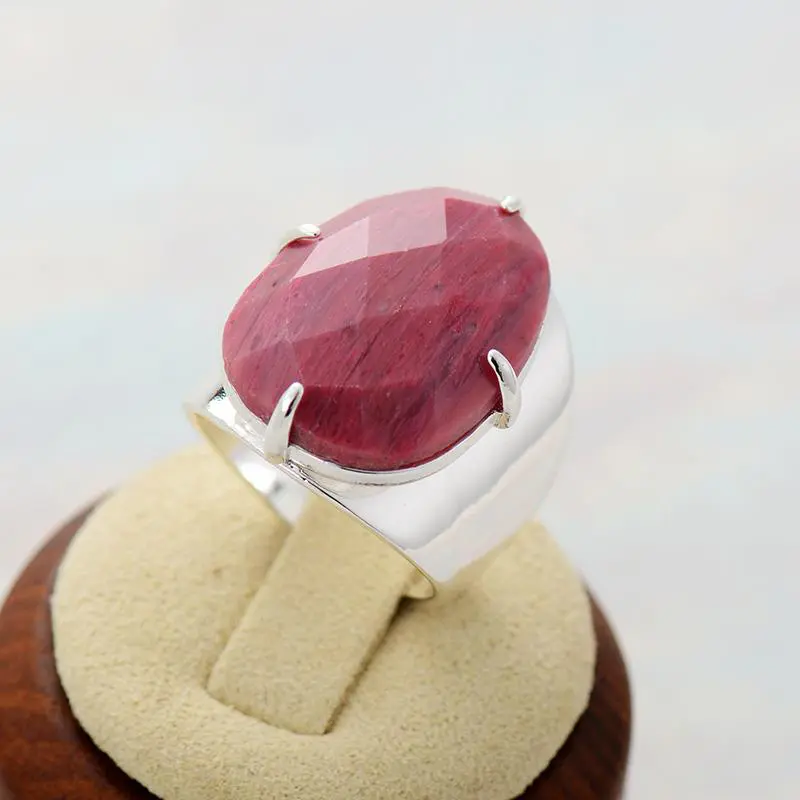 Fancy Dreams Rhodonite Stone Boho Ring