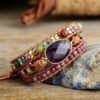Fancy Art Amethyst wrap Bracelet