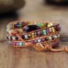 Fancy Art Amethyst wrap Bracelet