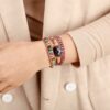 Fancy Art Amethyst wrap Bracelet