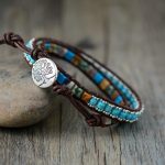Boho Lunar Turquoise Wrap Bracelet