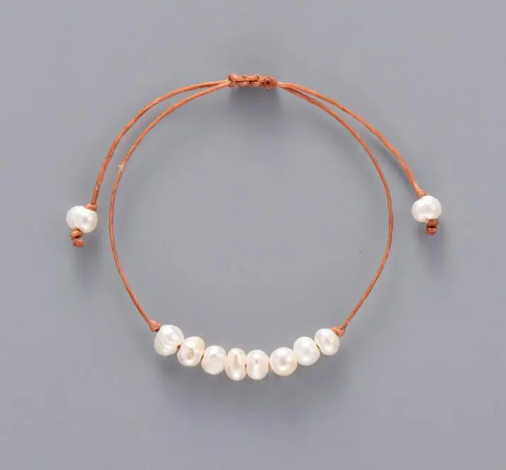 Natural Fresh water Pearls - Boho Hand Made Bracelet