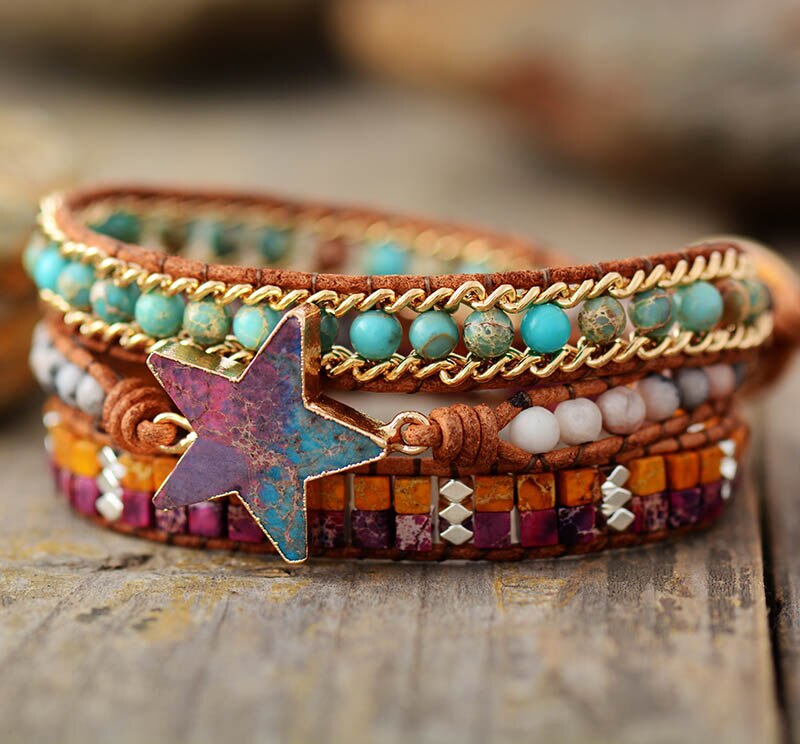 Hippie Star wrap Bracelet