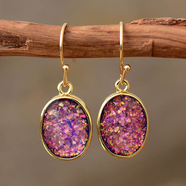 Shining Stars Opal Dangle Earrings | Treasure Jewelry