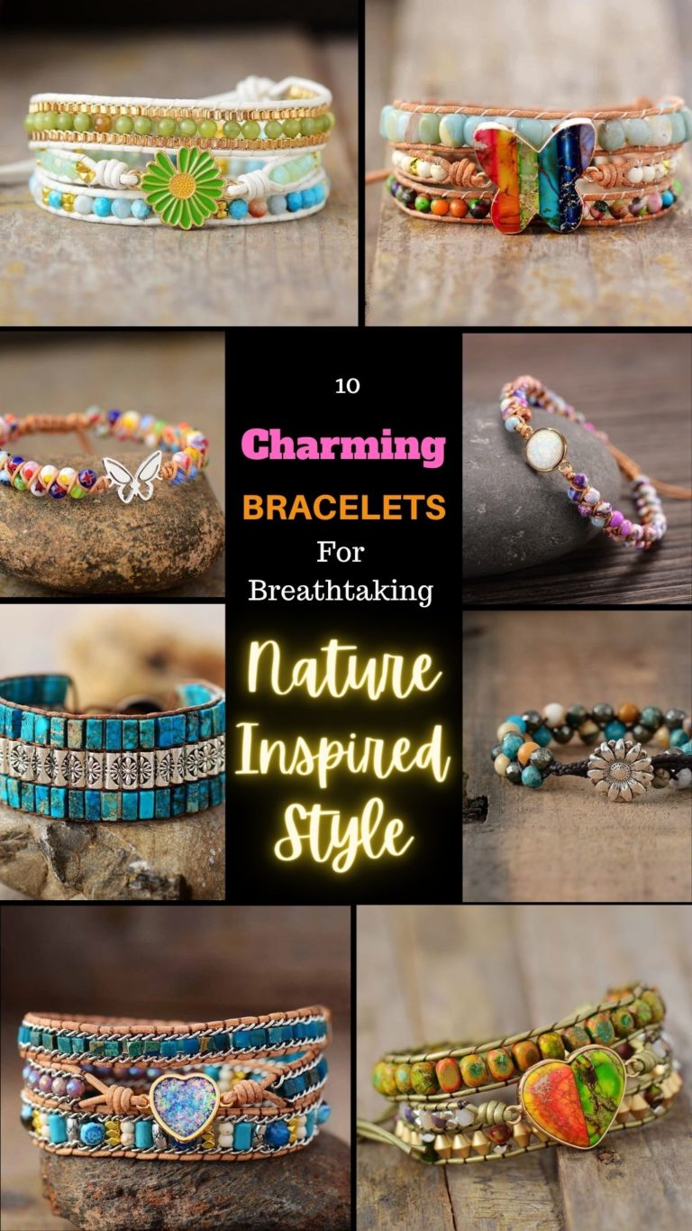 charming collection of handmade beaded bracelets and Leather wrap Bracelets inspired by natures magic