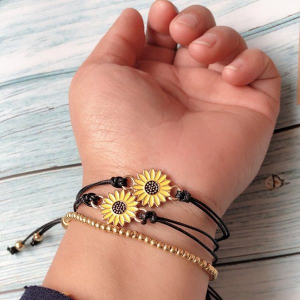 Hippie Friendship Sunflower Bracelets
