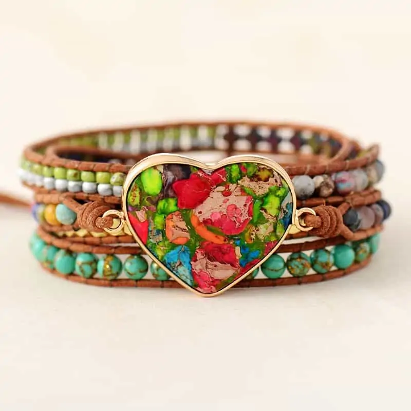 Bohemian Arts Leather Wrap Bracelet