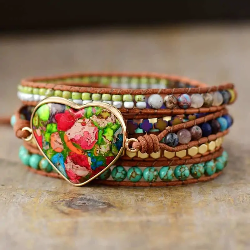 Bohemian Arts Leather Wrap Bracelet