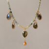 Aurora Teardrops Labradorite Necklace