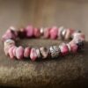 Nature's Heart Rhodonite Stretch Bracelet