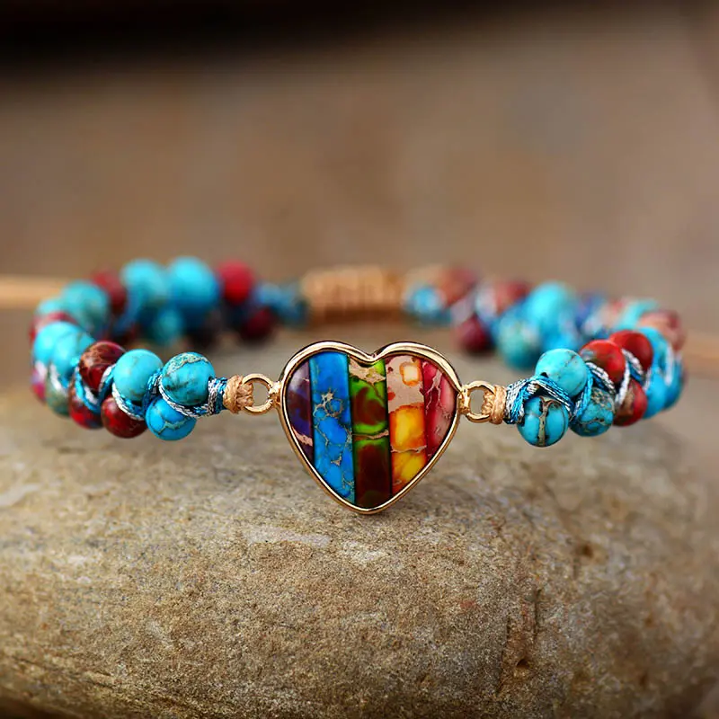 Priscilla Heart Seed Beads Bracelet