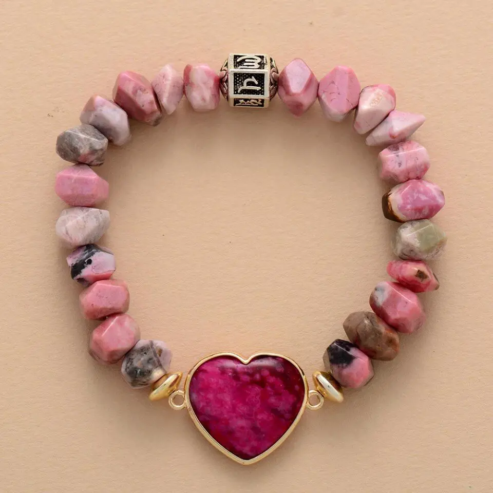 Leilani Heart Rhodonite Bracelet