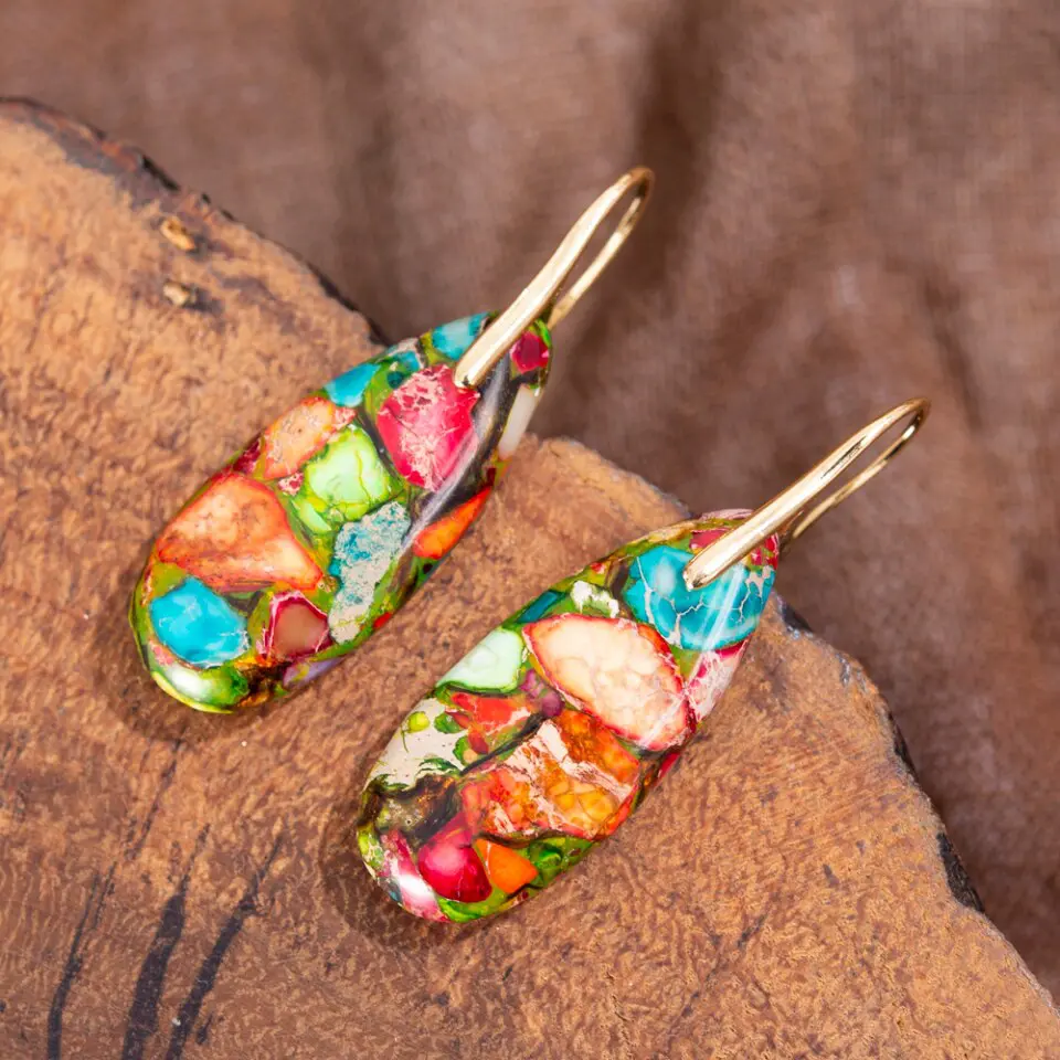 Bohemian Arts Dropping Earrings - Image 2