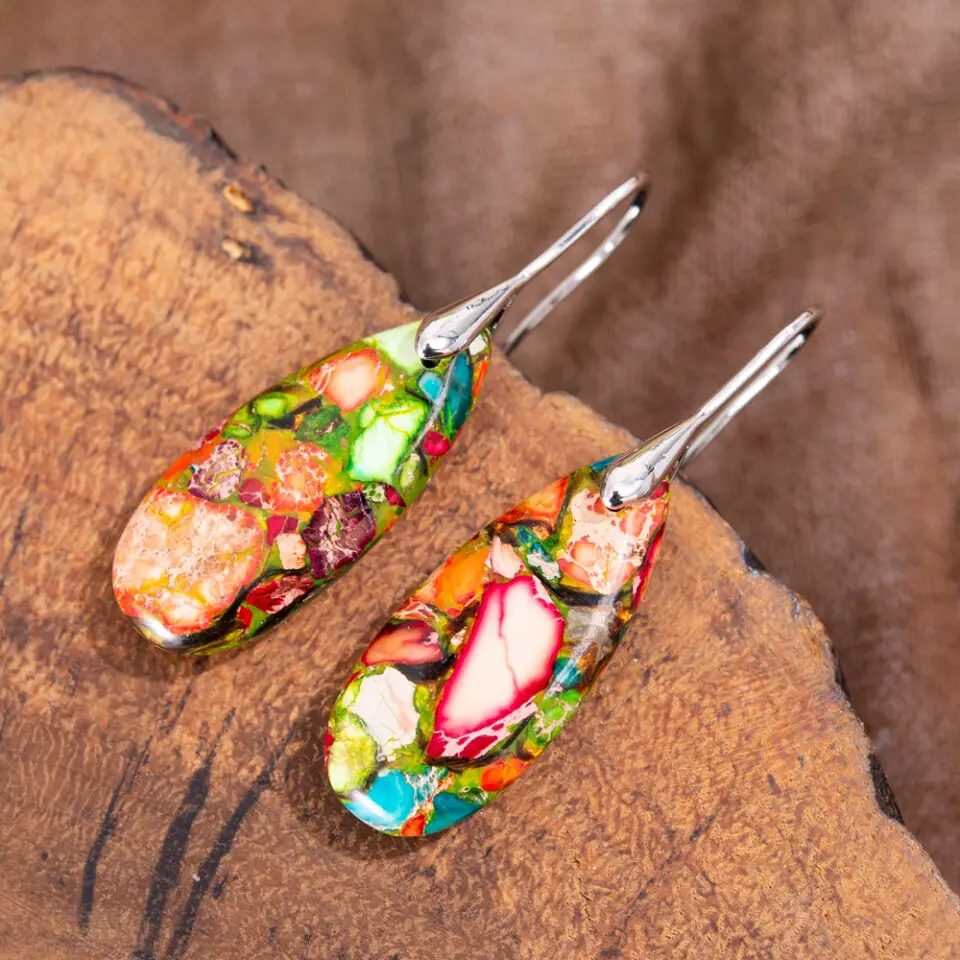 Bohemian Arts Dropping Earrings - Image 4