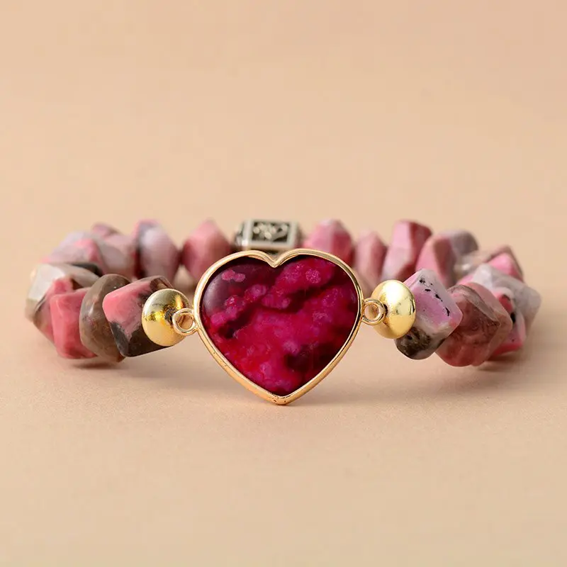 Leilani Heart Rhodonite Bracelet