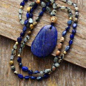 Starry Nights lapis lazuli Pendant Necklace