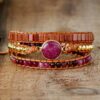 Cosmic Sands Wrap Bracelet- Gemstone bohemian jewelry for women