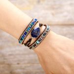 Winter Beauty Sodalite wrap bracelet