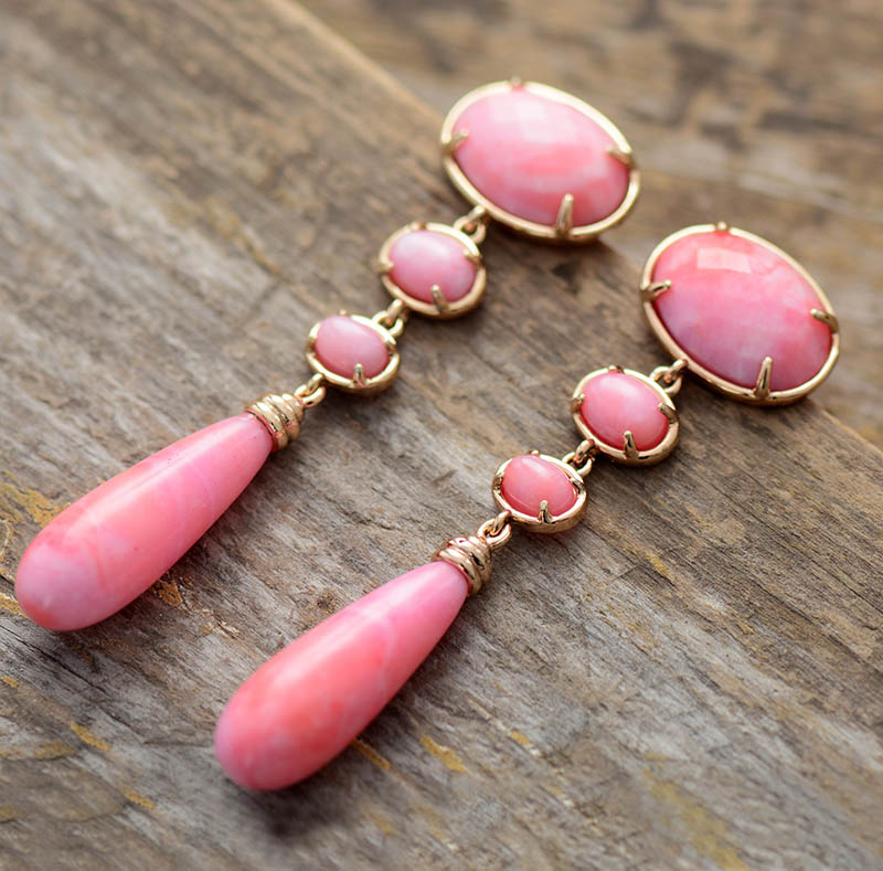 Lilly Pink Dangle Earrings