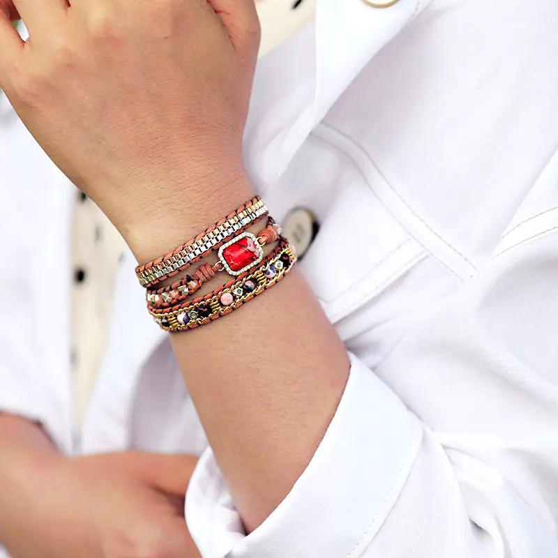 Rowan's Rose Boho Wrap Bracelet