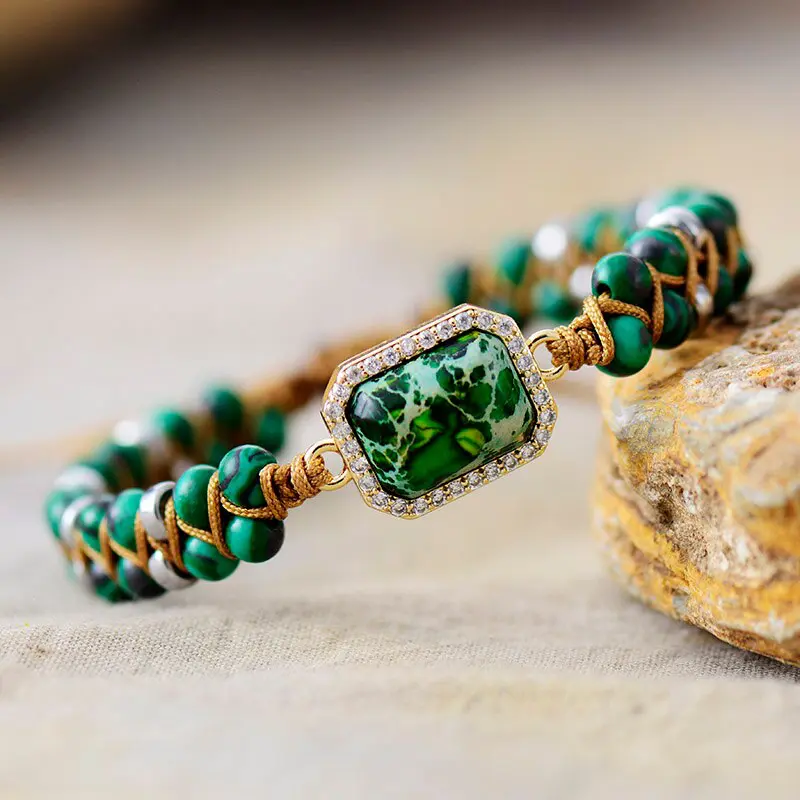 Malaki Stone Braided Bracelet