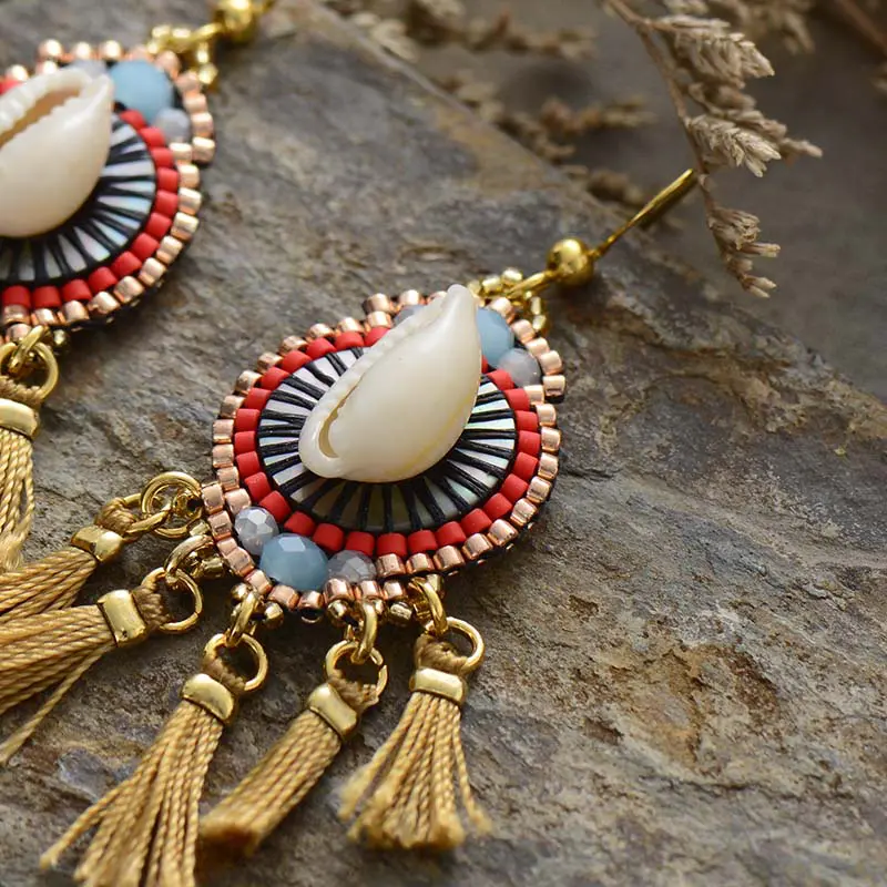 Bohemian Magic Tassels Earrings - Image 2