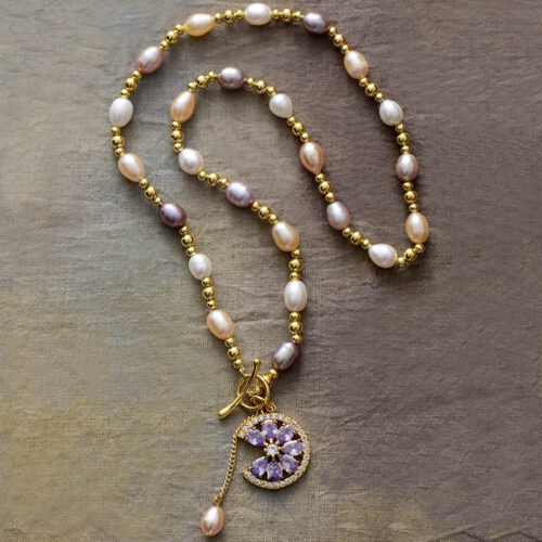 Floral Pearl Blossom Necklace