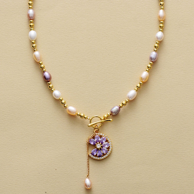 Floral Pearl Blossom Necklace