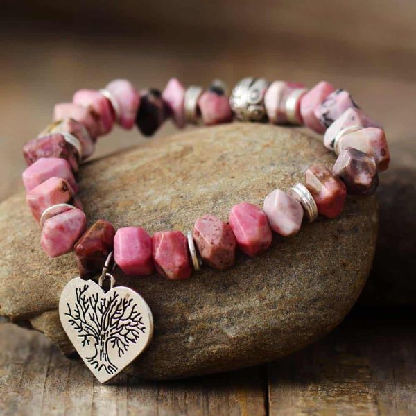 Nature’s Heart Rhodonite Stretch Bracelet