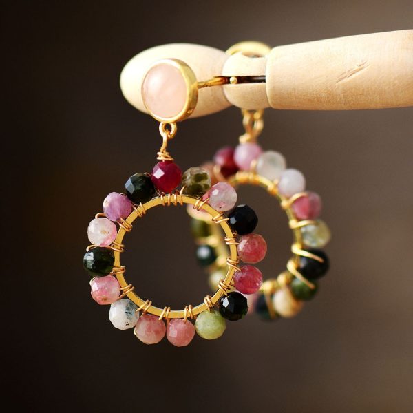 Dahlia Magic Tourmaline Earrings