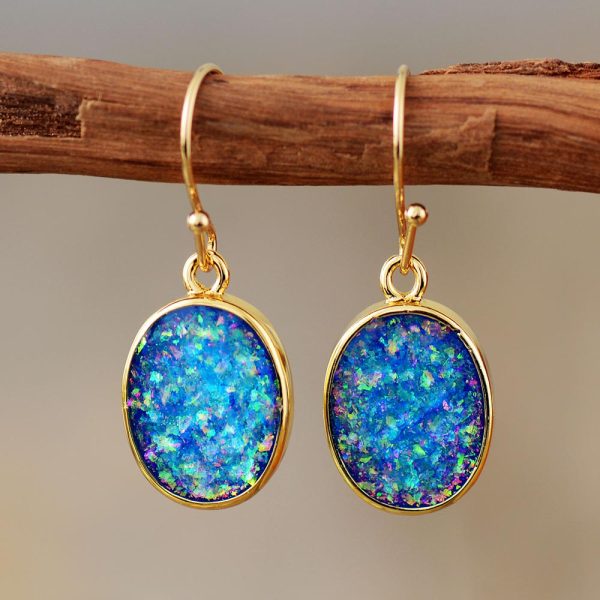 Opal Dangle Earrings