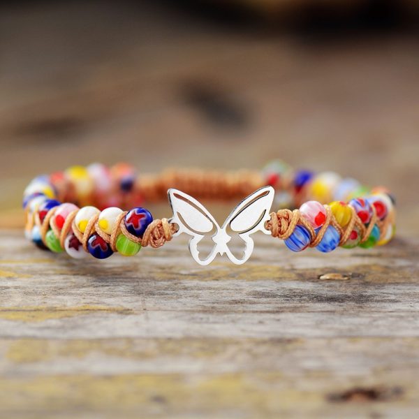 Spring Butterfly Charm Bracelet