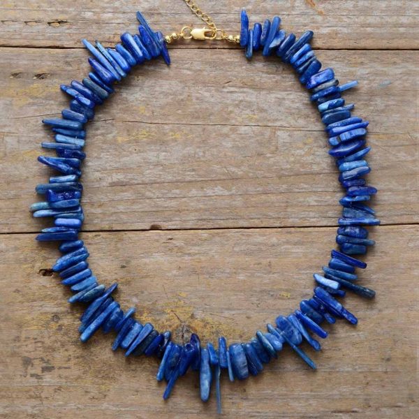Brunnera Aquamarine Blue Chunky Necklace