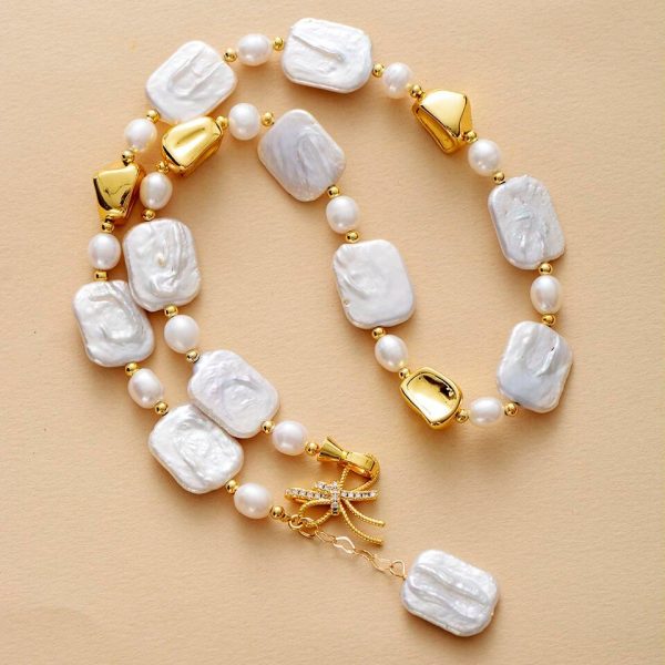 Serenity Gold Choker Pearl Necklace