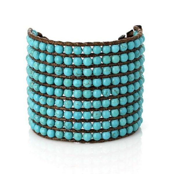 Turquoise Passion Boho Wrap Bracelet